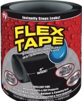 Сверхсильная клейкая лента Flex Tape (10*152 см), черный 